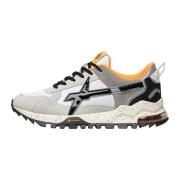Suede and technical fabric sneakers K3-M. W6Yz , Multicolor , Heren