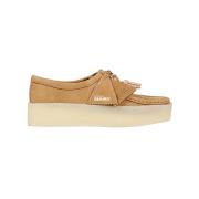 Laced Shoes Clarks , Beige , Dames