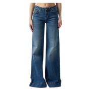 Trousers Versace Jeans Couture , Blue , Dames