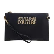 Zwarte Couture Tas Versace Jeans Couture , Black , Dames