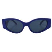 Overdreven Vlinder Zonnebril Balenciaga , Blue , Dames