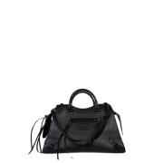 Pre-owned Leather handbags Balenciaga Vintage , Black , Dames