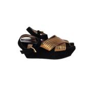 Pre-owned Leather sandals Marni Pre-owned , Gray , Dames