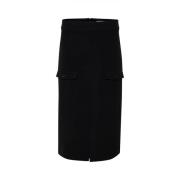 Midi Skirts Karen by Simonsen , Black , Dames