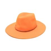 Hats Borsalino , Orange , Dames