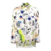 Tiffany Schetsen Georgette Shirt Semicouture , Multicolor , Dames