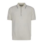 Polo Shirts Canali , White , Heren