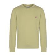 Fox Head Patch Regular Sweatshirt Maison Kitsuné , Yellow , Heren