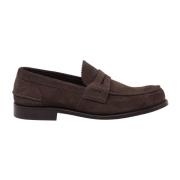 Suede Penny Loafer Church's , Brown , Heren