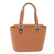 Pre-owned Leather shoulder-bags Salvatore Ferragamo Pre-owned , Orange...