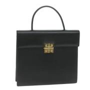 Pre-owned Leather handbags Givenchy Pre-owned , Black , Dames