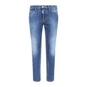 Slim Fit Denim Jeans Dsquared2 , Blue , Heren