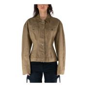 Leather Jackets Stella McCartney , Brown , Dames