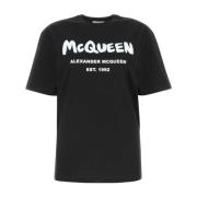 T-Shirts Alexander McQueen , Black , Dames