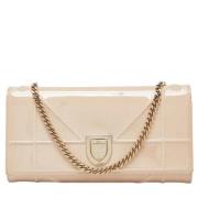 Pre-owned Leather clutches Dior Vintage , Beige , Dames