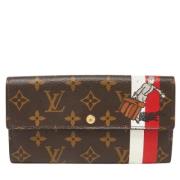 Pre-owned Coated canvas wallets Louis Vuitton Vintage , Brown , Dames