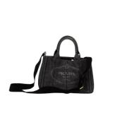 Pre-owned Leather prada-bags Prada Vintage , Black , Dames