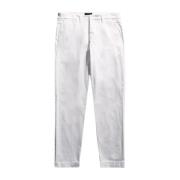 Slim-fit Trousers Fay , White , Heren