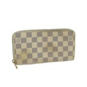 Pre-owned Canvas wallets Louis Vuitton Vintage , Beige , Dames