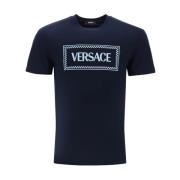 Sweatshirt T-Shirt Combo Versace , Blue , Heren