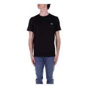 T-Shirts Fred Perry , Black , Heren