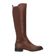 Bruine Flexibele Kniehoge Laarzen voor Dames Tamaris , Brown , Dames