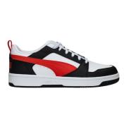 Comfortabele Low Top Sneaker met Rode Details Puma , Multicolor , Here...