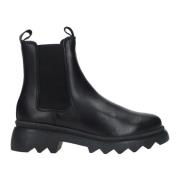 Zwarte leren Chelsea Boot voor dames Tamaris , Black , Dames