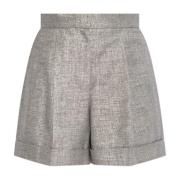 Geplooide shorts Alexander McQueen , Gray , Dames