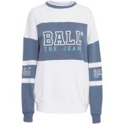 Vintage Indigo Sweatshirt, Stijlvol & Gezellig Ball , White , Dames