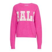 Bubblegum Gebreide Trui Ball , Pink , Dames