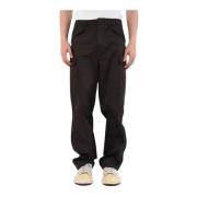 Straight Trousers Msgm , Brown , Heren