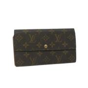 Pre-owned Canvas wallets Louis Vuitton Vintage , Brown , Dames