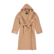 Belted Coats Balenciaga , Beige , Dames