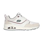 Retro One Wit/Groen Schoenen Skechers , Multicolor , Heren