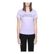T-Shirts Guess , Purple , Dames
