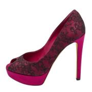 Pre-owned Lace heels Dior Vintage , Purple , Dames