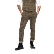 Slim-fit Trousers Mason's , Green , Heren