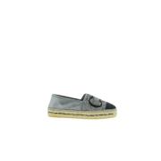 Zilveren Kralen Espadrilles met CH Initialen Carolina Herrera , Gray ,...