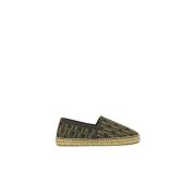 Bruin en Goud Canvas Espadrilles Carolina Herrera , Brown , Dames