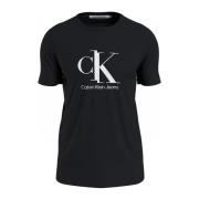 T-Shirts Calvin Klein , Black , Heren