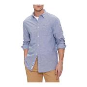 Shirts Tommy Jeans , Blue , Heren