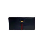 Pre-owned Leather wallets Gucci Vintage , Blue , Unisex