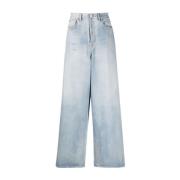 Loose-fit Jeans Vetements , Blue , Heren
