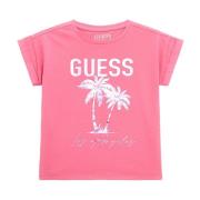 T-Shirts Guess , Pink , Unisex