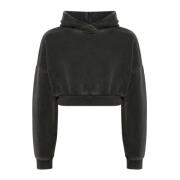 Zwart Gewassen Heavy Hoodie Entire Studios , Black , Heren