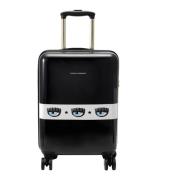 Zwarte Eyelike Logo Koffer Trolley Chiara Ferragni Collection , Black ...