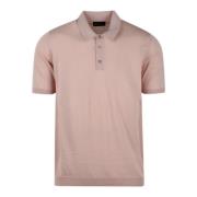 Polo Shirts Roberto Collina , Pink , Heren
