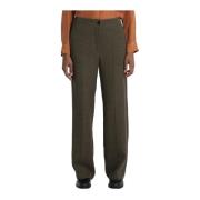 Wide Trousers Pomandère , Green , Dames