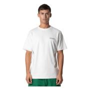 Heren Society T-Shirt Groen/Wit Quotrell , White , Heren
